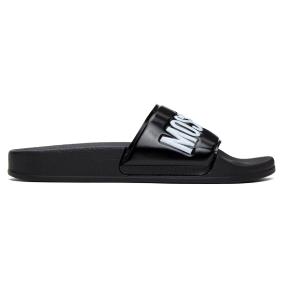 Moschino Black Slides - Picture 3 of 6